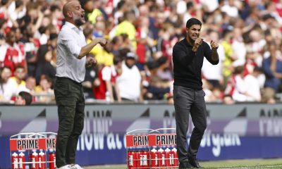 Pep Guardiola and Mikel Arteta