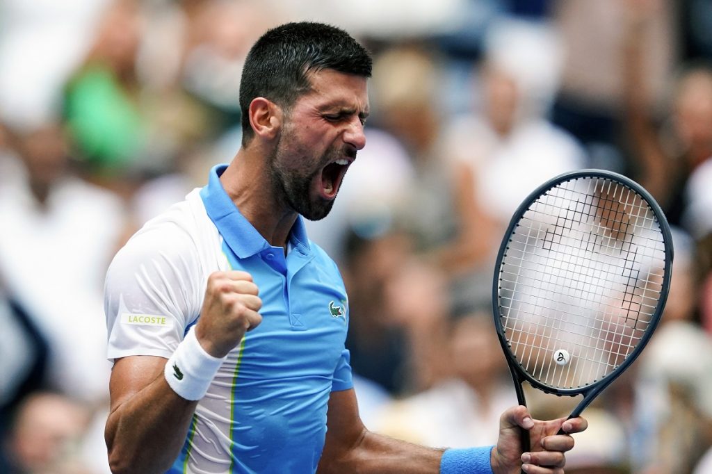Novak Djokovic of Serbia
