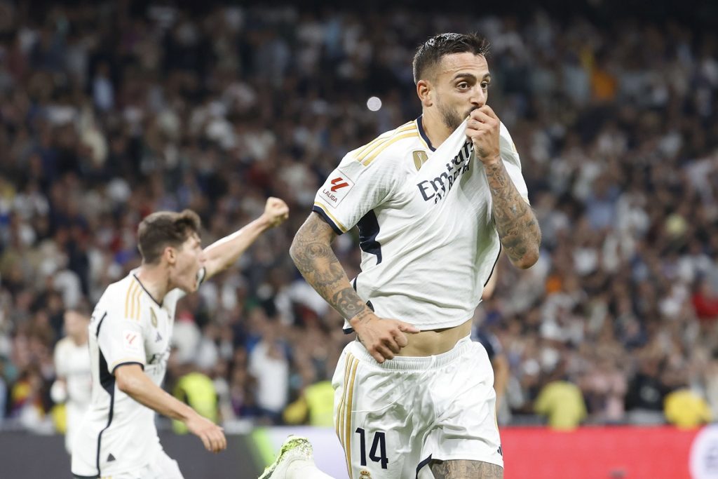 Real Madrid's striker Joselu