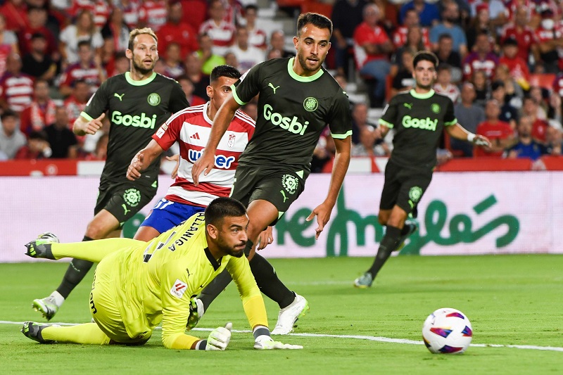 Girona's Argentinian goalkeeper Paulo Gazzaniga
