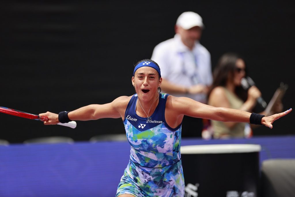 French tennis player Caroline Garcia in action