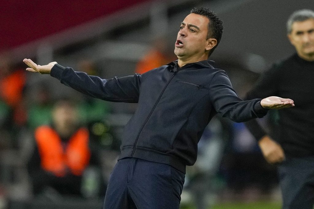 Barcelona's head coach Xavi Hernandez