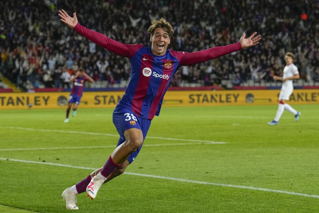 Barcelona's forward Marc Guiu