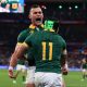 South Africa's Cheslin Kolbe and Jesse Kriel