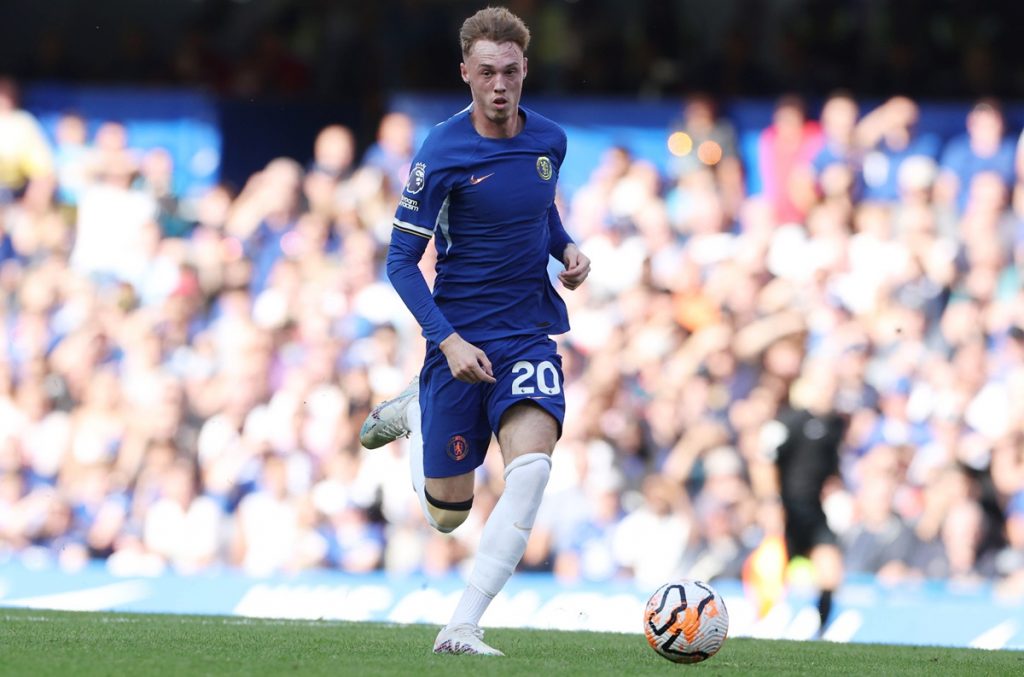 Chelsea's Cole Palmer in action