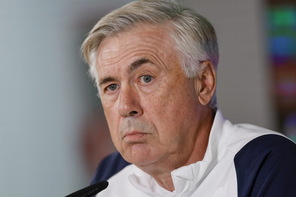epa10942802 Real Madrid's head coach Carlo Ancelotti