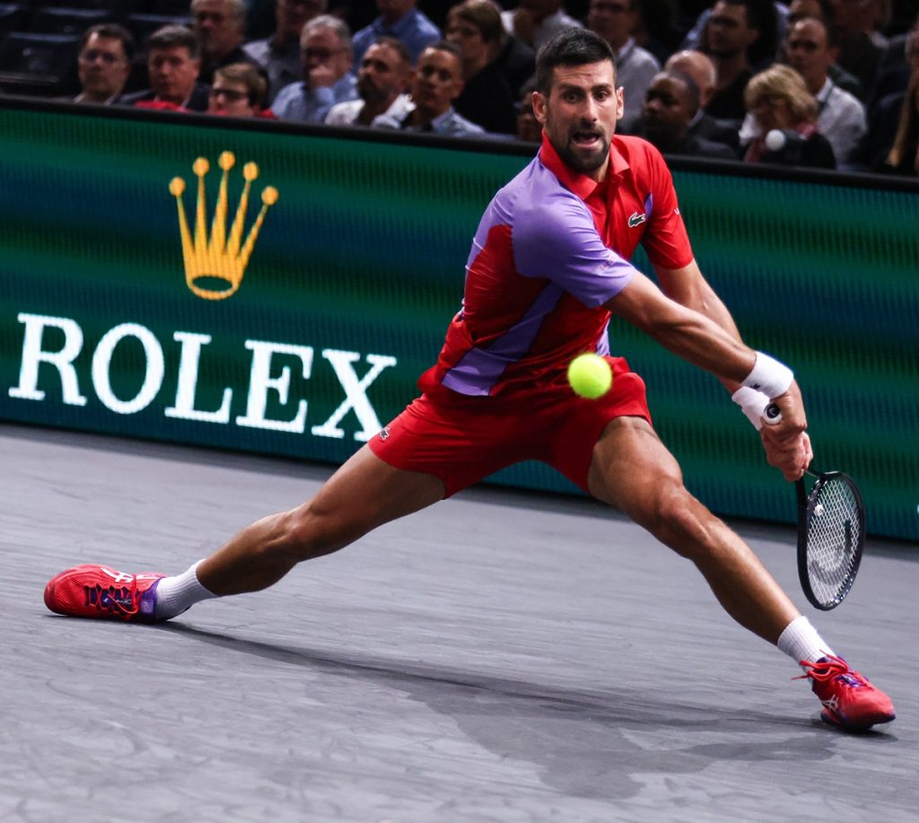 Novak Djokovic of Serbia