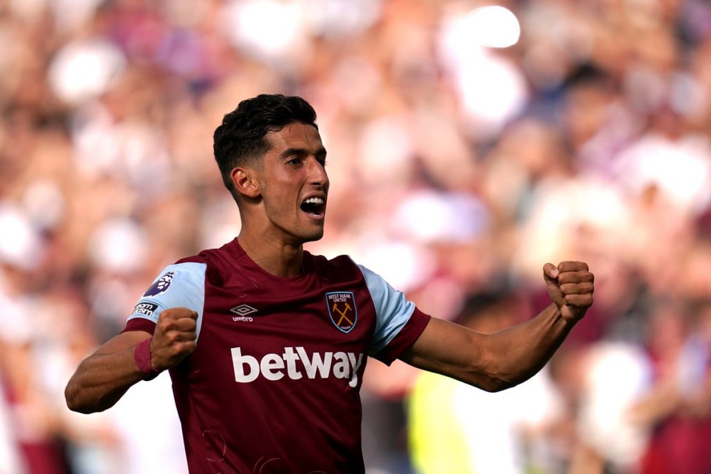 West Ham United's Nayef Aguerd