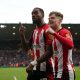 Ivan Toney and Keane Lewis-Potter of Brentford