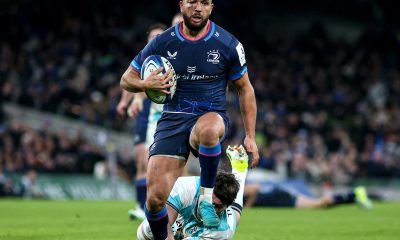 Leinster's Jamison Gibson-Park scores their side's sixth try of the game during the Investec Champions Cup match at the Aviva Stadium, Dublin. Picture date:
