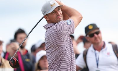 epa11483993 Bryson DeChambeau of the USA in action during a practice round for the Open Golf Championships 2024 at the Royal Troon Golf Club, Troon, Britain, 17 July 2024. The Open will run from 18 to 21 July. EPA/ROBERT PERRY