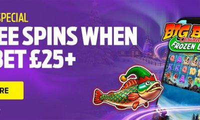 10 Free Spins when you bet 25 Pounds +