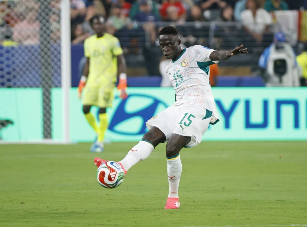 Krepin Diatta of Senegal during the FIFA World Cup 2026 match between Norway and Senegal at the New Jersey Stadium, East Rutherford, America on 22 June 2026