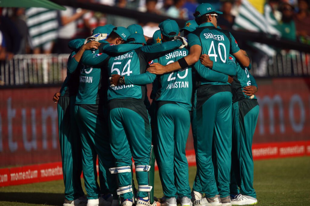 Pakistan Team Huddle