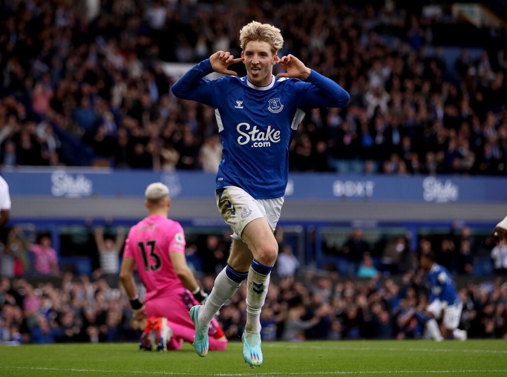 File photo dated 22-10-2022 of Everton's Anthony Gordon. Everton forward Anthony Gordon missed training for the second successive day as his future at the club looks increasingly in doubt. The 21-year-old has been the subject of interest from Newcastle in this transfer window and missed the squads return to the Finch Farm training complex on Tuesday following the sacking of manager Frank Lampard. Issue date: Wednesday January 25, 2023.