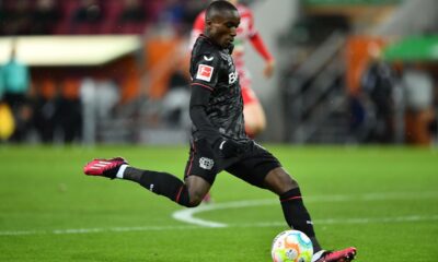 Moussa Diaby of Bayern Leverkusen