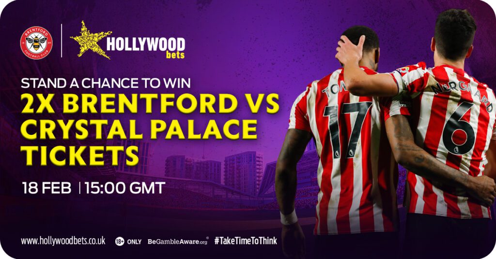 Brentford vs Crystal Palace Ticket Giveaway Terms & Conditions