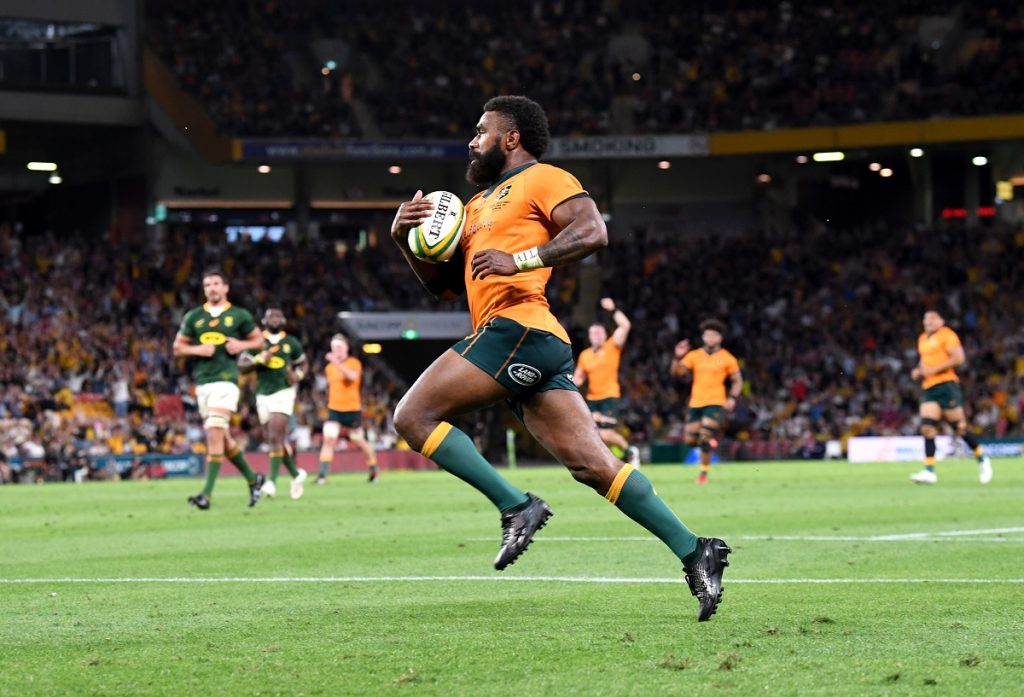 Marika Koroibete of the Wallabies