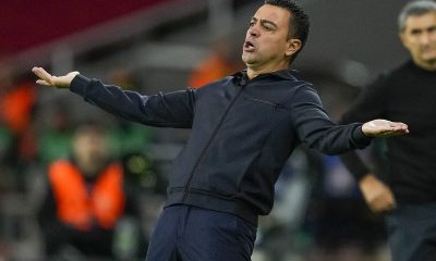 Barcelona's head coach Xavi Hernandez