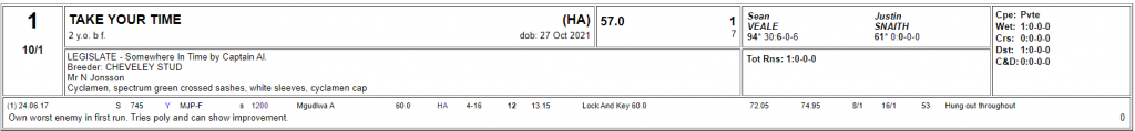 Horse breakdown - Winning Form