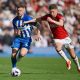 epa11353487 Brighton's Adam Webster (L) and Manchester United's Scott McTominay battle for the ball during the English Premier League soccer match of Brighton & Hove Albion against Manchester United, in Brighton, Britain, 19 May 2024. EPA/DANIEL HAMBURY EDITORIAL USE ONLY. No use with unauthorized audio, video, data, fixture lists, club/league logos, 'live' services or NFTs. Online in-match use limited to 120 images, no video emulation. No use in betting, games or single club/