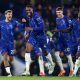 epa11840336 Chelsea’s Tosin Adarabioyo (2-L) celebrates with teammates after scoring the 1-0 goal during the English Premier League match between Chelsea FC and Wolverhampton Wanderers in London, Britain, 20 January 2025. EPA/ANDY RAIN EDITORIAL USE ONLY. No use with unauthorized audio, video, data, fixture lists, club/league logos, 'live' services or NFTs.