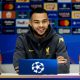 epa11859015 Cody Gakpo of Liverpool FC gives a press conference in Eindhoven, the Netherlands, 28 January 2025. Liverpool will face PSV in the UEFA Champions League on 29 January 2025. EPA/ROBIN VAN LONKHUIJSEN