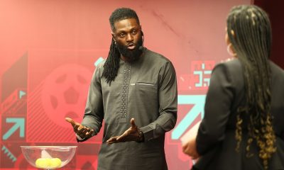 Emmanuel Adebayor during the 2022 FIFA World Cup Draw for the CAF Playoffs at the Krystal Hotel in Douala, Cameroon on 22 January 2022 ©Alain Guy Suffo/BackpagePix