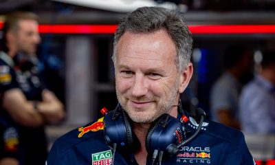 epa11443076 Red Bull Racing team principal Christian Horner looks during the free practice session, in Spielberg, Austria, 28 June 2024. The 2024 Formula 1 Austrian Grand Prix will be held at the Red Bull Ring racetrack on 30 June. EPA/MARTIN DIVISEK