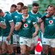 Ireland's Josh van der Flier (centre) and team-mtes during the captain's run at the Aviva Stadium in Dublin, Ireland. Ireland face England in their opening Guinness Men's Six Nations match on Saturday. Picture date: Friday January 31, 2025.