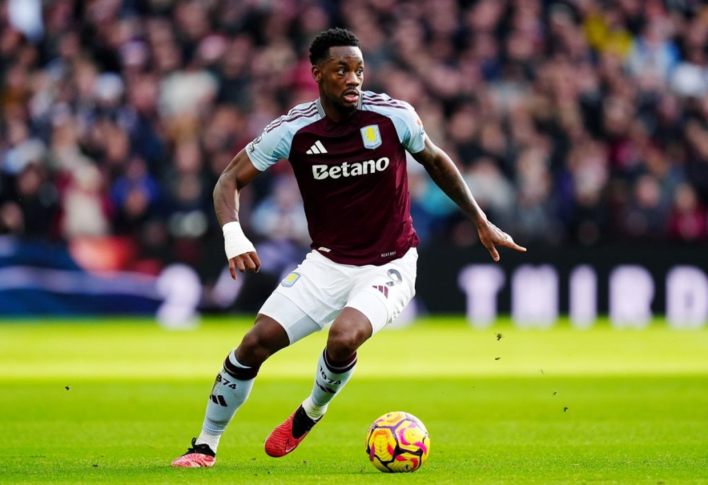 Aston Villa's Jhon Duran during the Premier League match at Villa Park, Birmingham. Picture date: Saturday December 21, 2024.