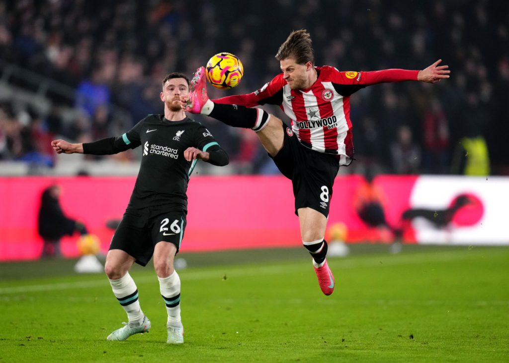 Mathias Jensen of Brentford