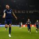 epa11845981 Goncalo Ramos of PSG celebrates after scoring the 4-2 lead during the UEFA Champions League league phase soccer match between Paris Saint-Germain (PSG) and Manchester City, in Paris, France,