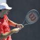 epa11822907 Hubert Hurkacz of Poland in action against Tallon Griekspoor of the Netherlands during their Men's first round match during the Australian Open tennis tournament in Melbourne, Australia, 14 January 2025. EPA/ROLEX DELA PENA