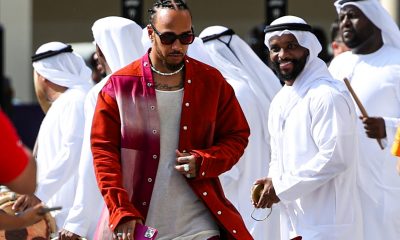 epa11761651 Mercedes driver Lewis Hamilton of Britain arrives at the third practice session of the Formula One Abu Dhabi Grand Prix, in Abu Dhabi, United Arab Emirates, 07 December 2024. The 2024 Formula One Abu Dhabi Grand Prix is held on the Yas Marina Circuit racetrack on 08 December. EPA/ALI HAIDER