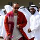 epa11761651 Mercedes driver Lewis Hamilton of Britain arrives at the third practice session of the Formula One Abu Dhabi Grand Prix, in Abu Dhabi, United Arab Emirates, 07 December 2024. The 2024 Formula One Abu Dhabi Grand Prix is held on the Yas Marina Circuit racetrack on 08 December. EPA/ALI HAIDER