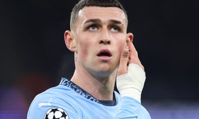 epa11742461 Phil Foden of Manchester City reacts during the UEFA Champions League match between Manchester City and Feyenoord in Manchester, Britain, 26 November 2024. EPA/ADAM VAUGHAN