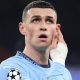 epa11742461 Phil Foden of Manchester City reacts during the UEFA Champions League match between Manchester City and Feyenoord in Manchester, Britain, 26 November 2024. EPA/ADAM VAUGHAN