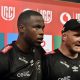 Aphelele Fassi of the Sharks and Vincent Koch of the Sharks during the United Rugby Championship 2024/25 match