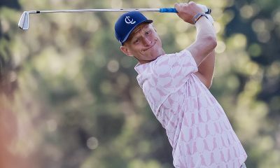 epa11404335 Adrian Meronk of Poland on the sixth hole during a practice round for the 2024 US Open golf tournament at Pinehurst No. 2 course in Pinehurst, North Carolina, USA, 11 June 2024. EPA/ERIK S. LESSER