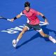 epa11910090 Andrey Rublev of Russia in action during the quarterfinal match against Alex De Minaur of Australia at the ATP Qatar Open tennis tournament in Doha, Qatar, 20 February 2025. EPA/NOUSHAD THEKKAYIL