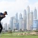 epa11835758 Laurie Canter of England in action during the final round of the Hero Dubai Desert Classic 2025 Golf tournament in Dubai, United Arab Emirates, 19 January 2025. EPA/ALI HAIDER