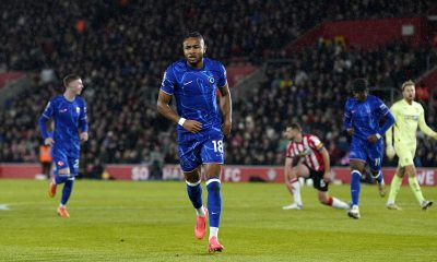 Chelsea's Christopher Nkunku celebrates scoring their side's second goal of the game during the Premier League match at St Mary's Stadium, Southampton. Picture date: Wednesday December 4, 2024.