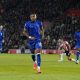 Chelsea's Christopher Nkunku celebrates scoring their side's second goal of the game during the Premier League match at St Mary's Stadium, Southampton. Picture date: Wednesday December 4, 2024.