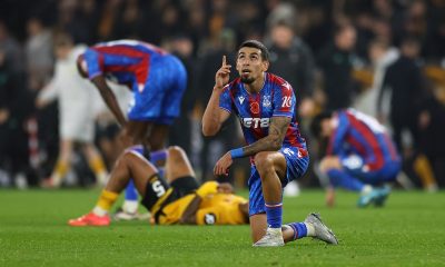 Crystal Palace's Daniel Munoz during the Premier League match at Molineux, Wolverhampton. Picture date: Saturday November 2, 2024.