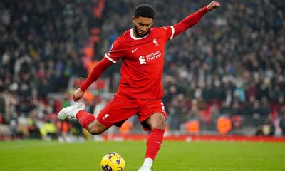 File photo dated 03-12-2023 of Joe Gomez, who insists Liverpool will not get giddy at the prospect of another potential quadruple tilt, but has acknowledged there is a fire in the squad to achieve this season. Issue date: Monday January 8, 2024.