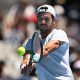 epa11832333 Karen Khachanov of Russia in action against Alex Michelsen of the US during their round three match during the 2025 Australian Open at Melbourne Park in Melbourne, Australia, 18 January 2025. EPA/LUKAS COCH AUSTRALIA AND NEW ZEALAND OUT