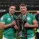 File photo dated 16-03-2024 of Ireland's Peter O'Mahony and Conor Murray celebrate with the trophy. Ireland trio Cian Healy, Peter O???Mahony and Conor Murray have announced they will end their international careers following the conclusion of this year???s Guinness Six Nations. Issue date: Thursday February 27, 2025.