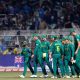 Mandatory Credit: Photo by Deepak Malik/Shutterstock (14208104bu) South Africa's captain Temba Bavuma with teammates South Africa v Australia, ICC Men's Cricket World Cup, Semi Final, International Cricket ODI, Pankaj Nangia, India - 16 Nov 2023