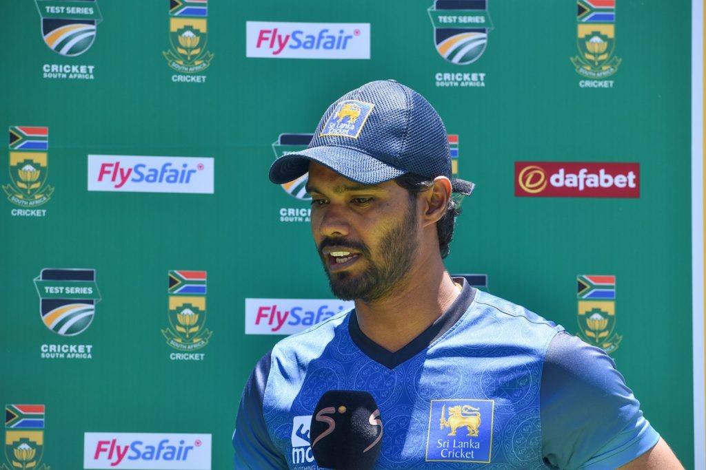 Dhanajaya De Silva, captain of Sri Lanka after the International Test Series 2024/25 2nd Test Day 5 match between South Africa and Sri Lanka at Dafabets St George’s Park in Gqebherha on 9 December 2024 ©Nokwanda Zondi/BackpagePix